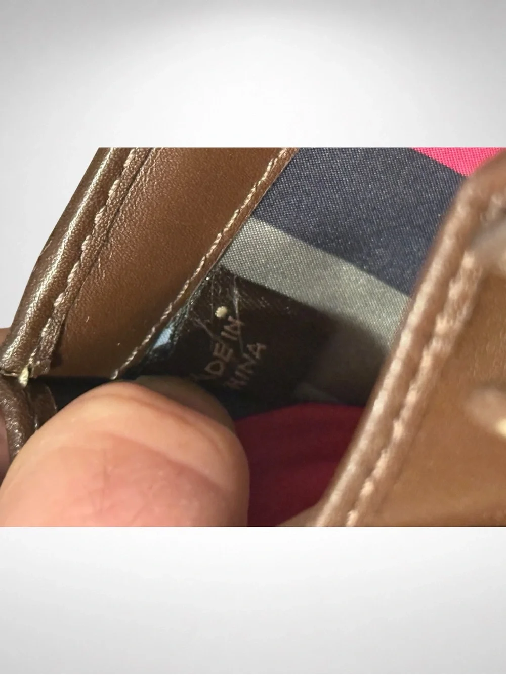 COACH Poppy Legacy Stripe Signature Bifold Wallet Khaki Brown Jacquard